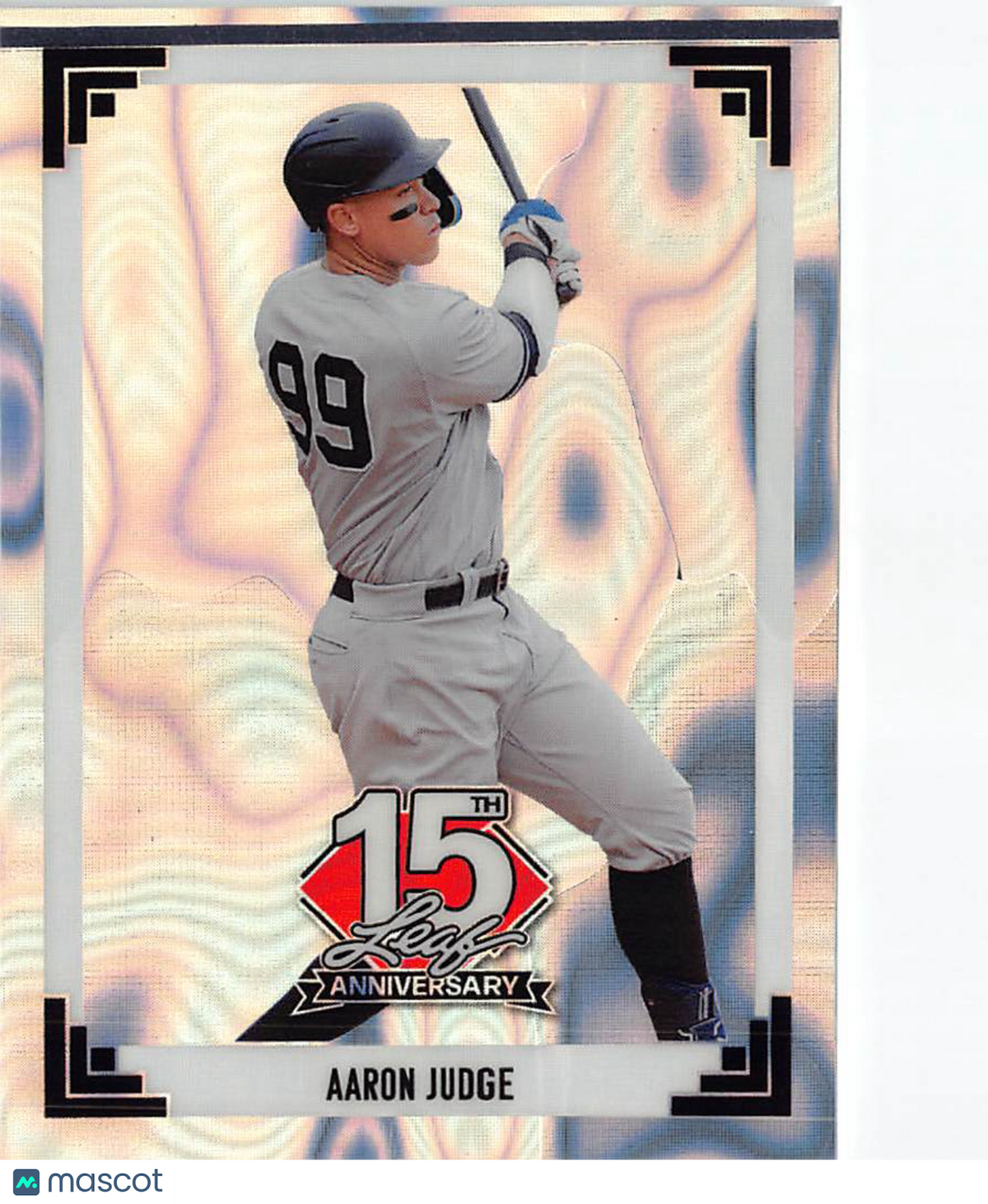 2025 Leaf 15th Anniversary Aaron Judge Silver Lava /15 #91B-1 New York Yankees