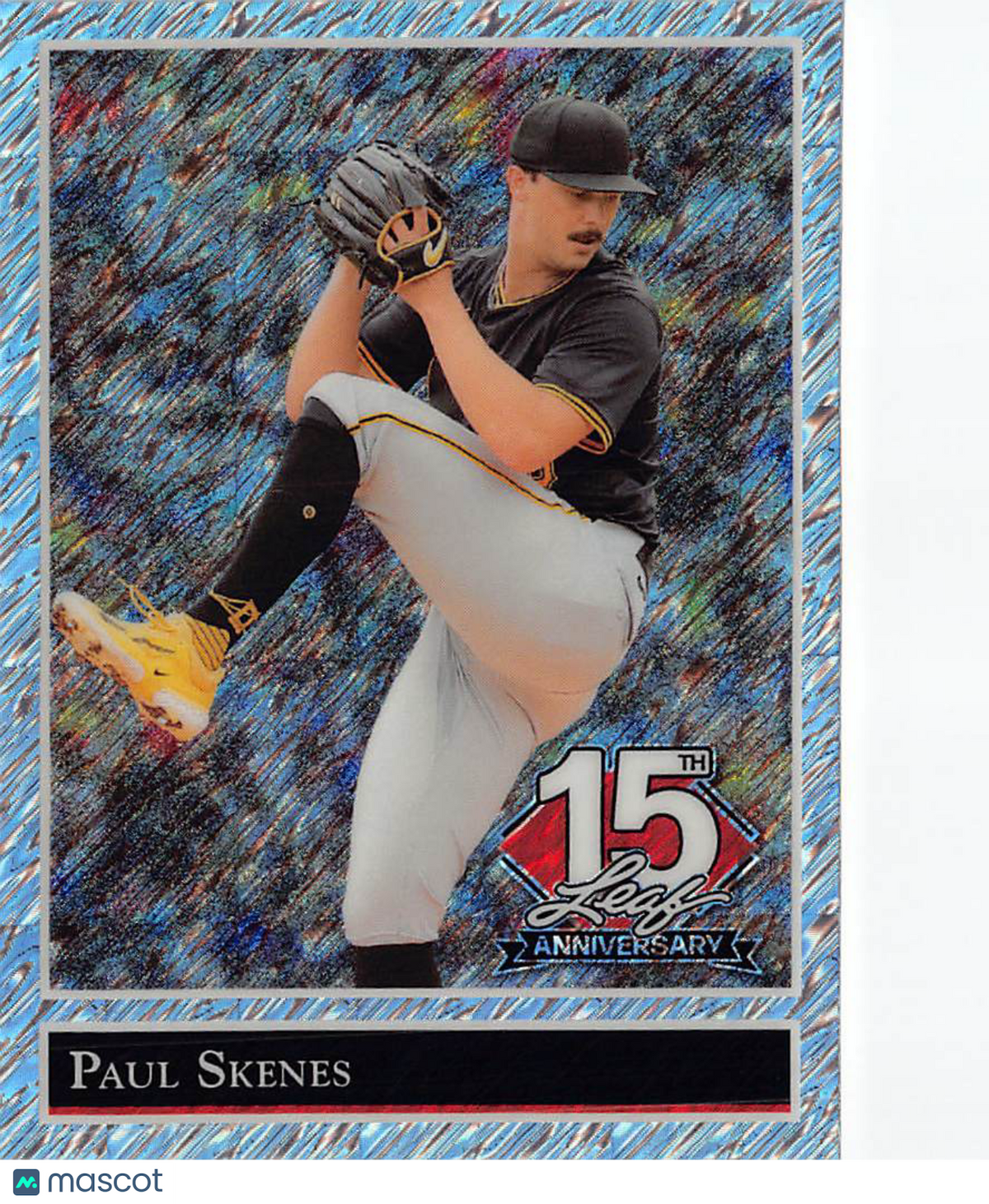 2025 Leaf 15th Anniversary Paul Skenes Silver Shimmer /15 #92B-130 Pirates