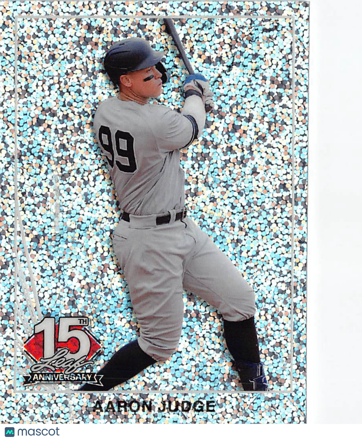 2025 Leaf 15th Anniversary Aaron Judge Silver Sparkle /15 #90B-1 Yankees