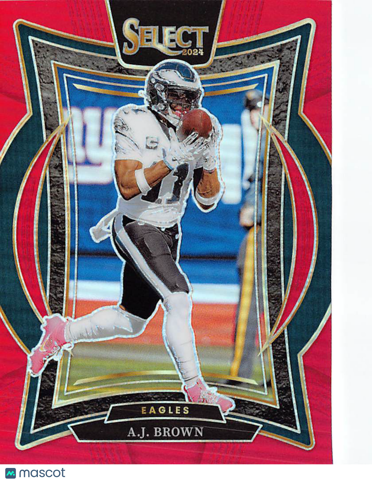 2025 Panini Select A.J. Brown Red Prizm #2 Philadelphia Eagles