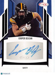 2024 SA-GE Hit Cooper DeJean Auto Rookie #A-CD Iowa Hawkeyes