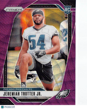 2024 Panini Prizm Football Jeremiah Trotter Jr. Purple Wave /99 RC #349 Eagles