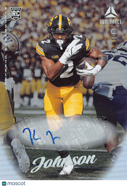 2025 Panini Luminance Kaleb Johnson Autograph /700 Rookie RC #109 Steelers