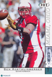 2004 SA•GE HIT Ben Roethlisberger Rookie #7 Miami RedHawks