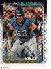 2024 Topps Chrome Jason Kelce X-Fractor #160 Philadelphia Eagles