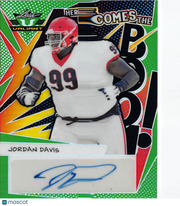 2022 Leaf Valiant Jordan Davis Green Autograph /40 #HB-JD1