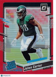 2023 Panini Donruss Optic Jalen Carter Red /99 Rookie #281 Philadelphia Eagles