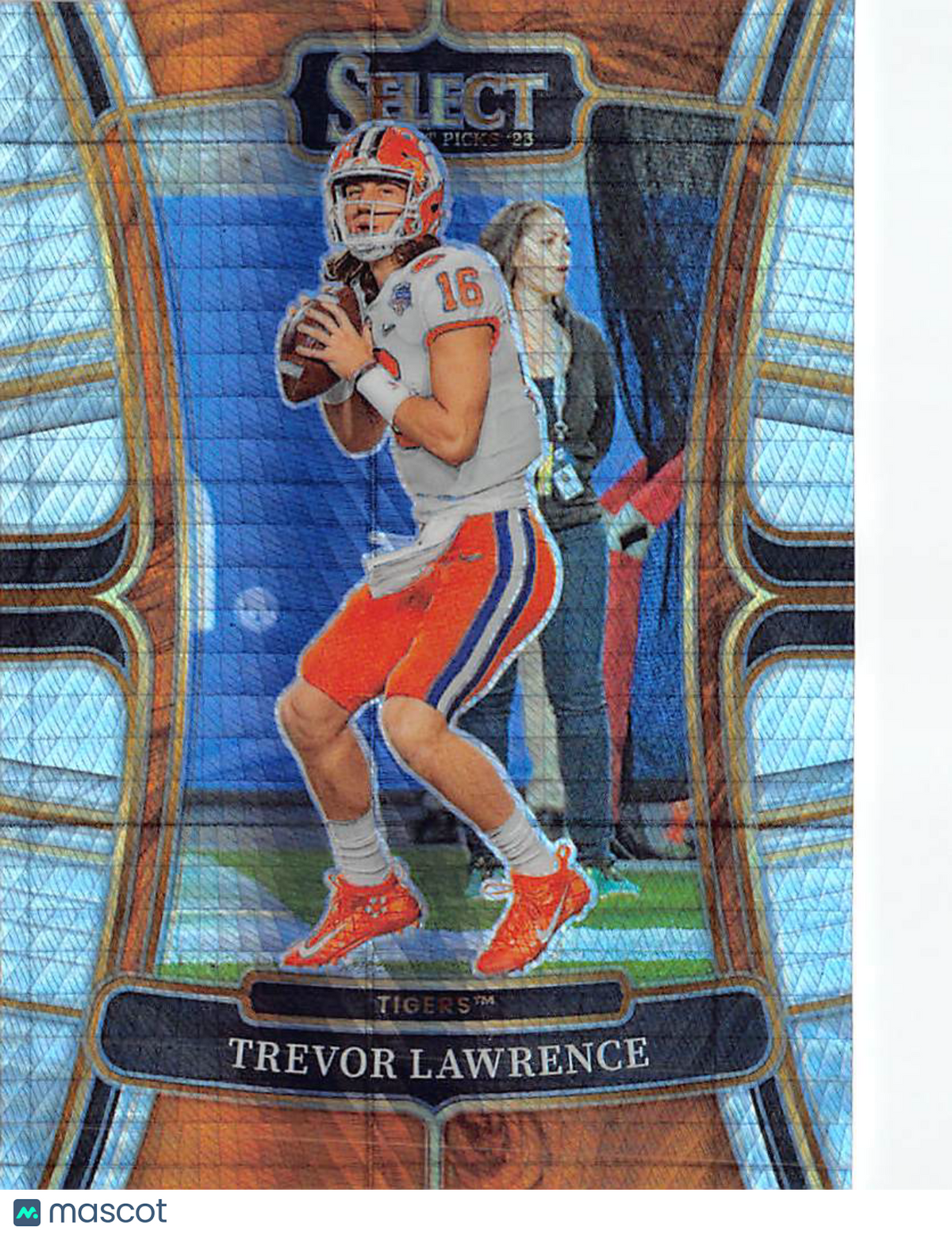 2023 Panini Select Draft Picks Prizm Trevor Lawrence Hyper #37 Clemson Tigers