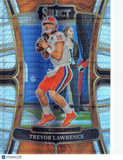 2023 Panini Select Draft Picks Prizm Trevor Lawrence Hyper #37 Clemson Tigers