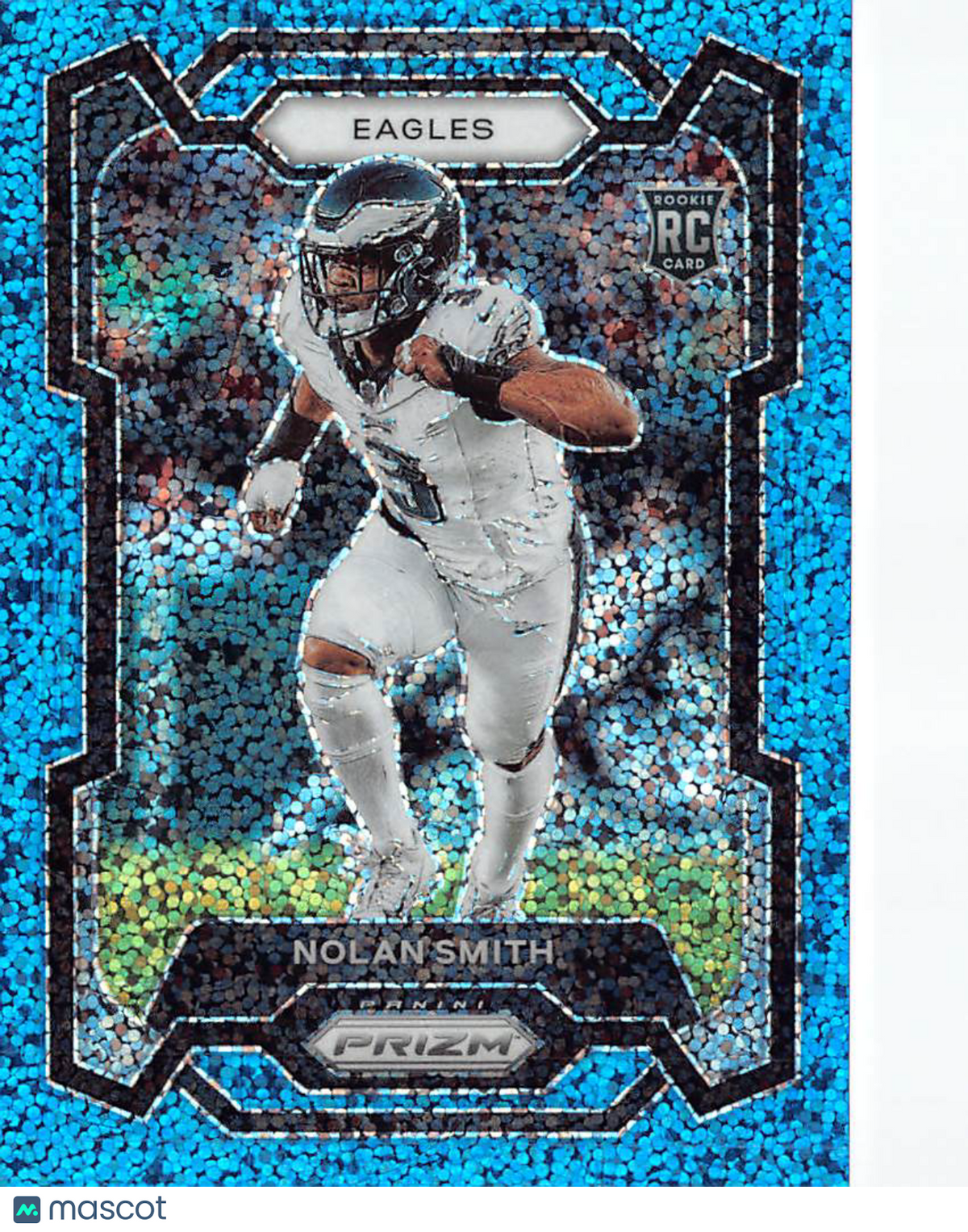 2023 Panini Prizm Nolan Smith Blue Sparkle /96 Rookie RC #382 Eagles