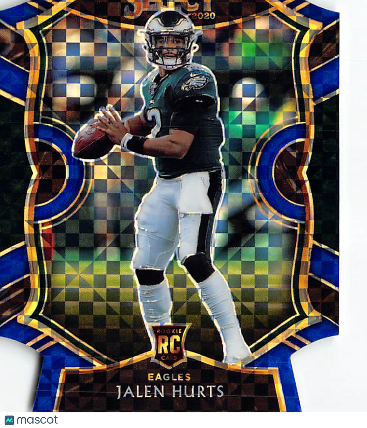 2021 Panini Select Jalen Hurts Checkerboard Die-Cut Rookie RC Eagles