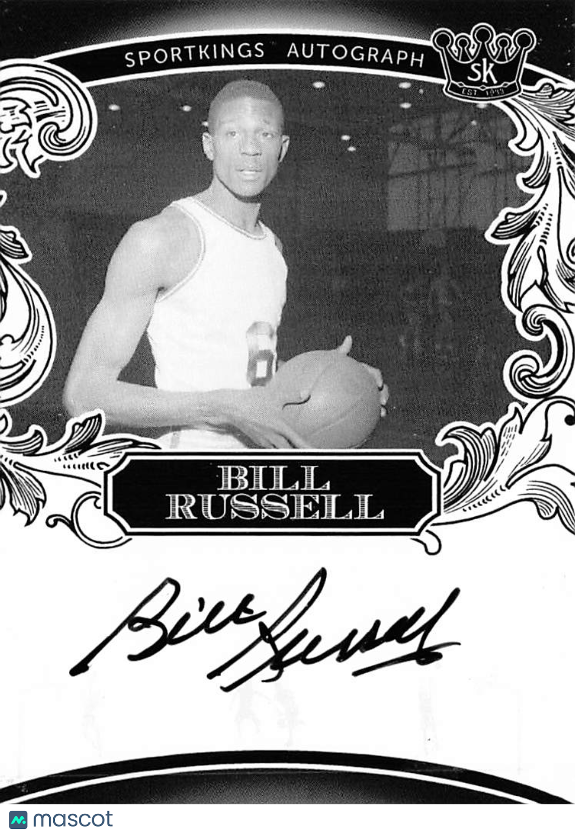 2020-21 Sportkings Volume 2 Bill Russell Autograph #A61