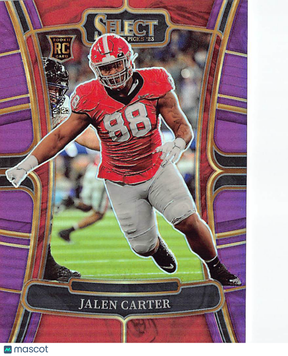 2023 Panini Select Draft Picks Jalen Carter Purple /75 Rookie RC #12 Georgia