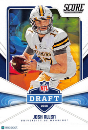 2018 Panini Score Josh Allen Rookie #5 Wyoming Cowboys
