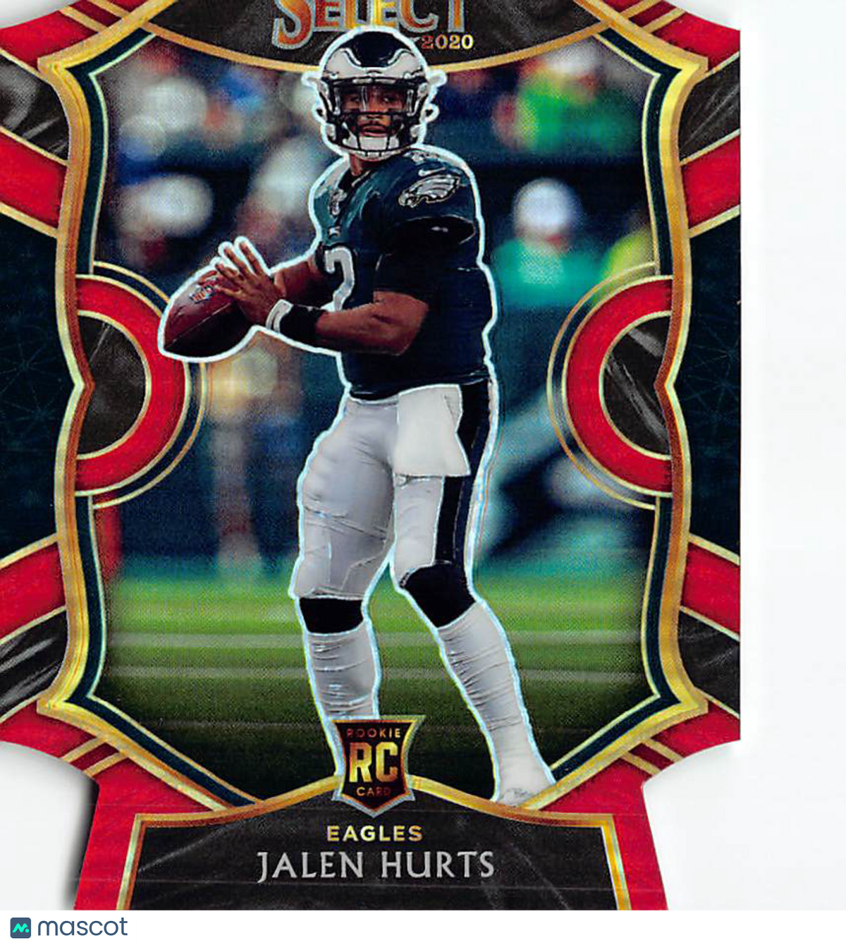 2021 Panini Select Jalen Hurts Red Die-Cut Rookie RC Philadelphia Eagles