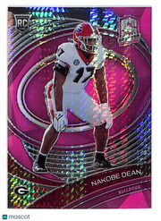 2022 Panini Chronicles Spectra Draft Picks Nakobe Dean Pink /75 Rookie RC #8