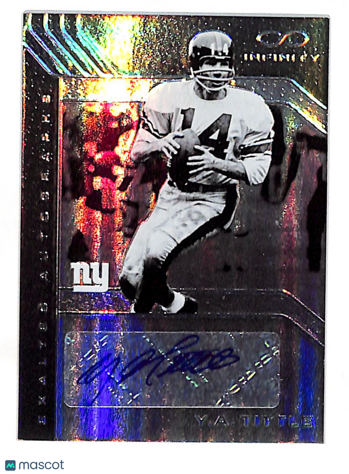 2016 Panini Infinity Y.A. Tittle Exalted Autograph /288 #EA-YA New York Giants