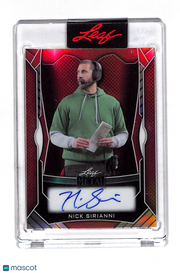 2025 Leaf Metal Nick Sirianni Orange Autograph /45 #MA-NS1 Philadelphia Eagles