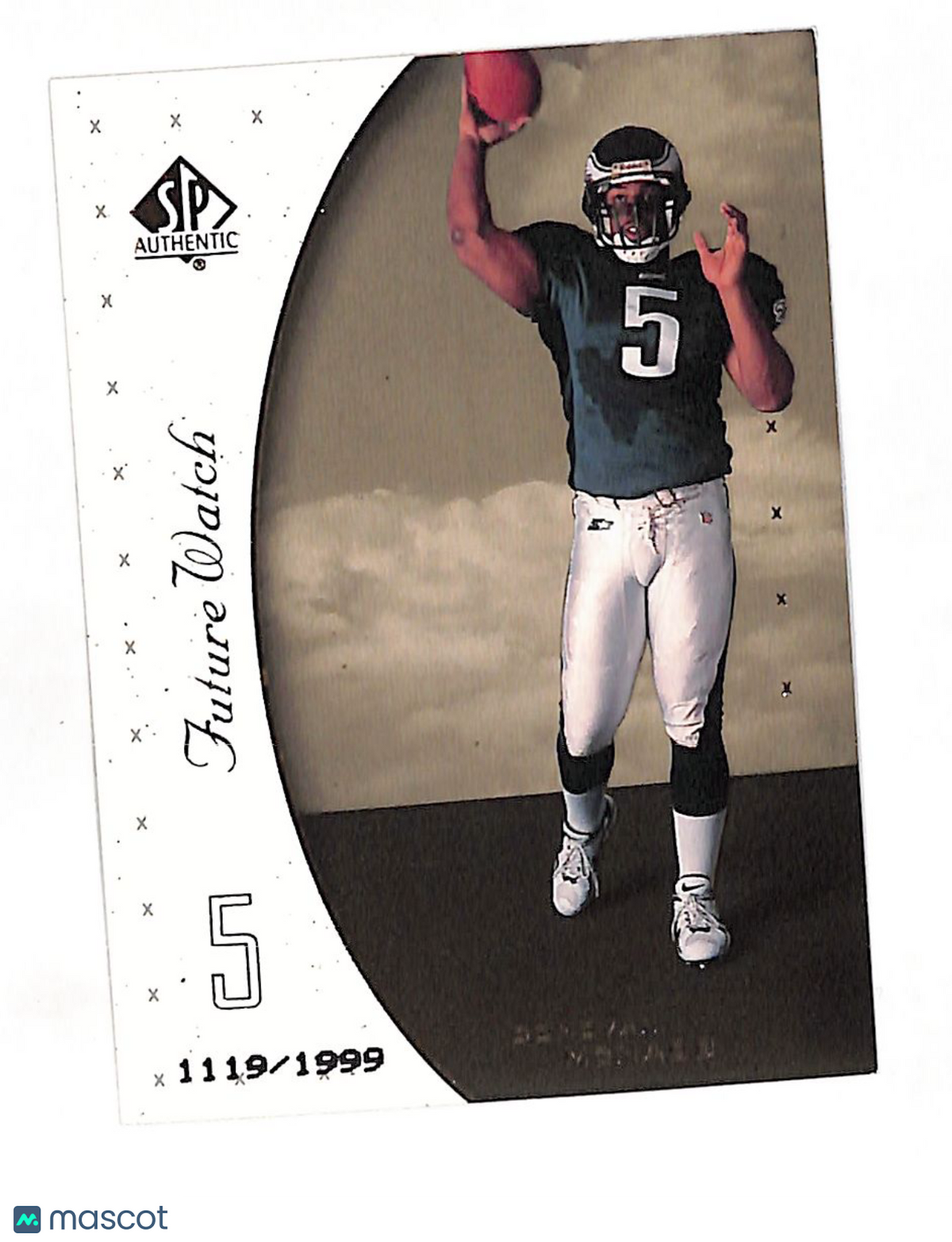 1999 Upper Deck SP Authentic Donovan McNabb Future Watch #95 Philadelphia Eagles