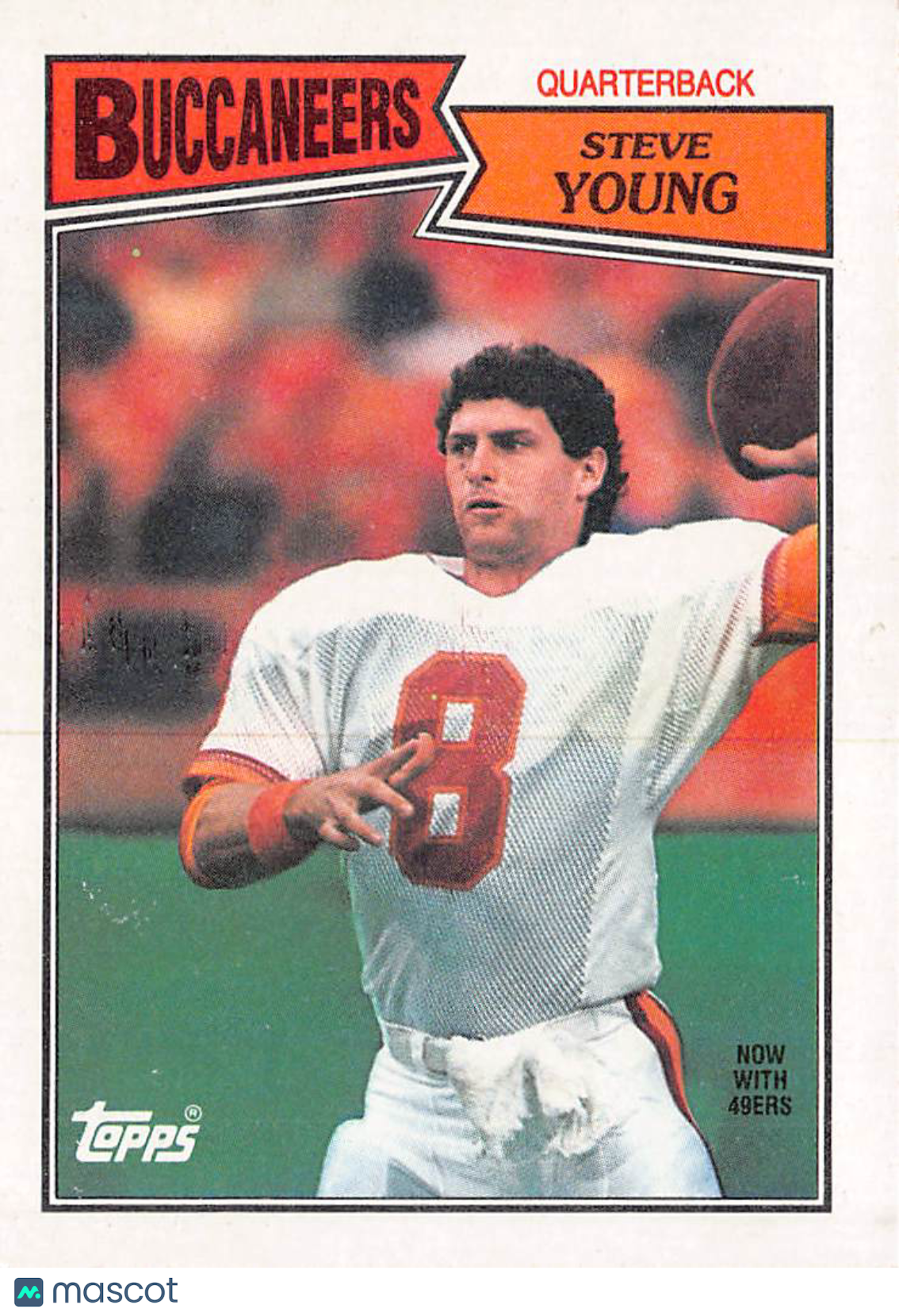 1987 Topps Steve Young #384 Tampa Bay Buccaneers San Francisco 49ers