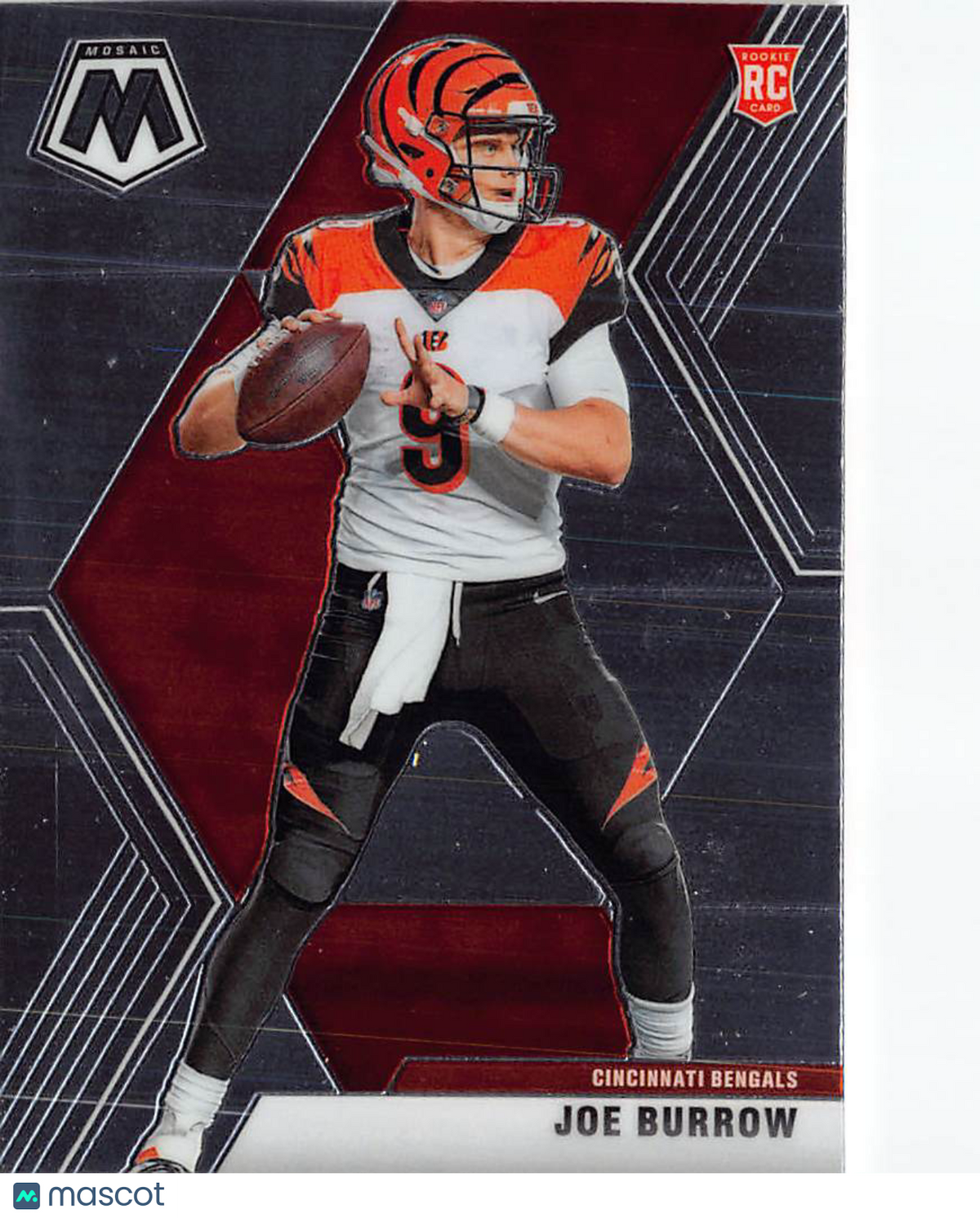 2020 Panini Mosaic Football Joe Burrow Rookie RC #201 Cincinnati Bengals