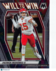 2021 Panini Mosaic Football Patrick Mahomes II Will to Win #WW-2  Chiefs