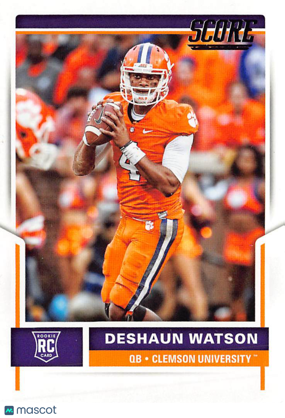 2017 Panini Score Deshaun Watson Rookie RC #361 Clemson Tigers University