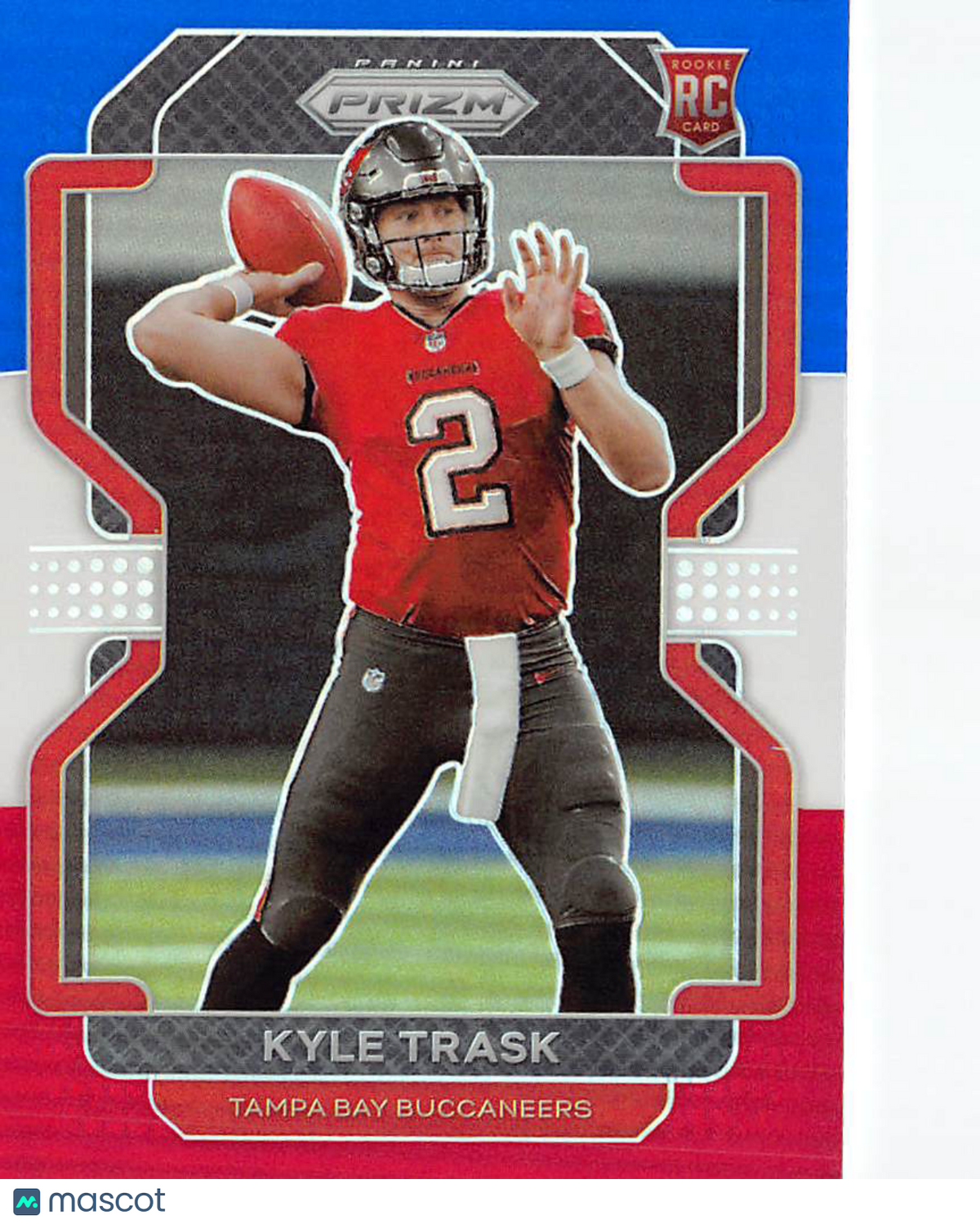 2021 Panini Prizm Kyle Trask Red White and Blue Rookie RC #339 Buccaneers