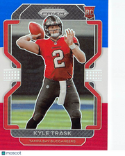 2021 Panini Prizm Kyle Trask Red White and Blue Rookie RC #339 Buccaneers