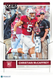 2017 Panini Score Football Christian McCaffrey Rookie RC #373 Stanford Cardinal