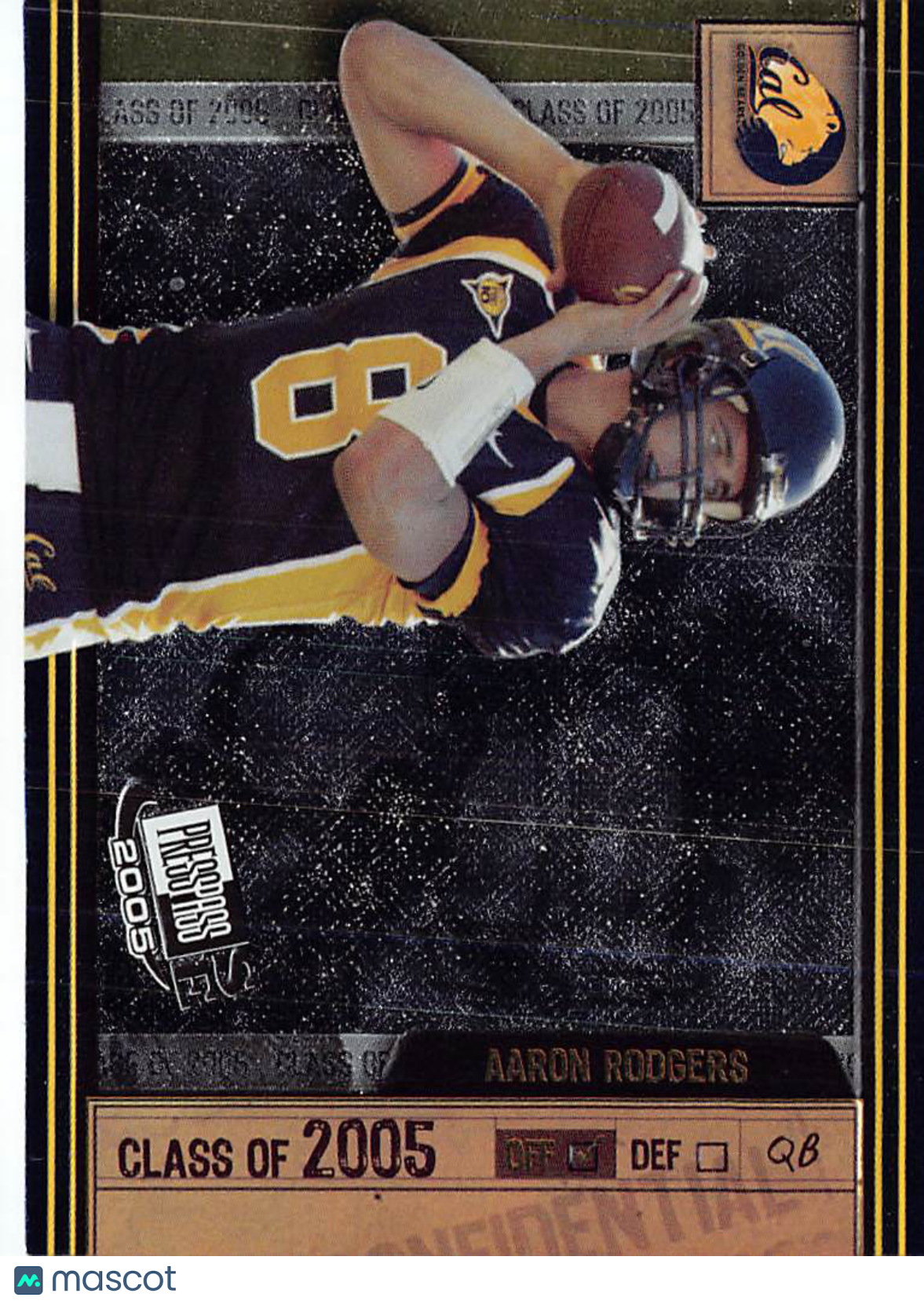 2005 Press Pass Aaron Rodgers Class of 2005 Rookie #CL 1/9 Golden Bears