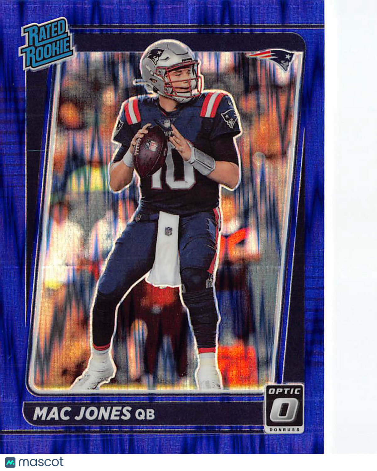 2021 Panini Donruss Optic Football Mac Jones Purple Shock Rookie #206 Patriots
