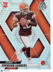 2025 Panini Mosaic Football Shedeur Sanders Silver Rookie RC #302 Browns