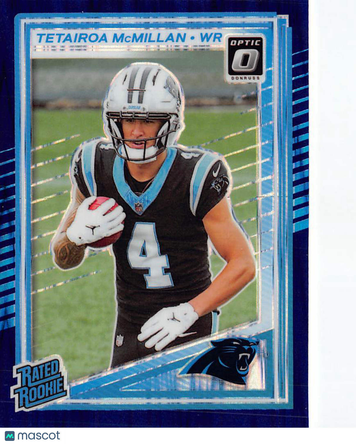 2025 Panini Donruss Optic Tetairoa McMillan Purple Shock Rookie #209 Panthers