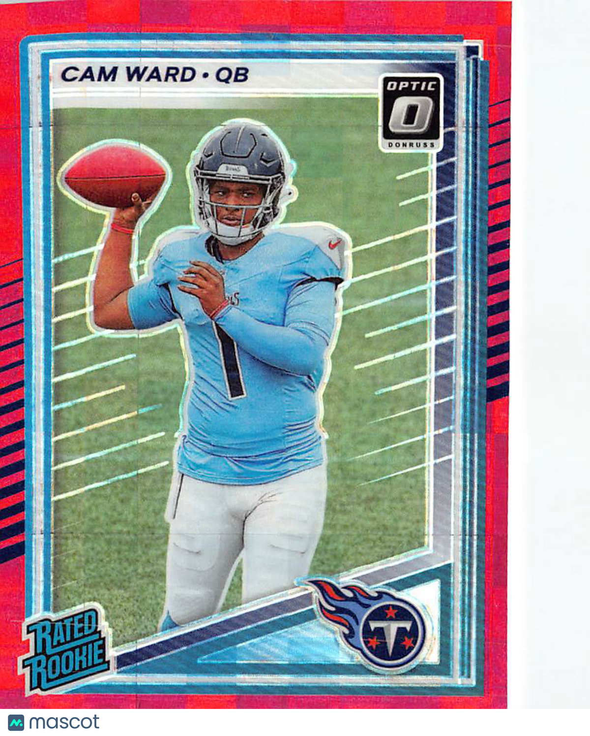 2025 Panini Donruss Optic Cam Ward Red Pandora Rookie #350 Tennessee Titans