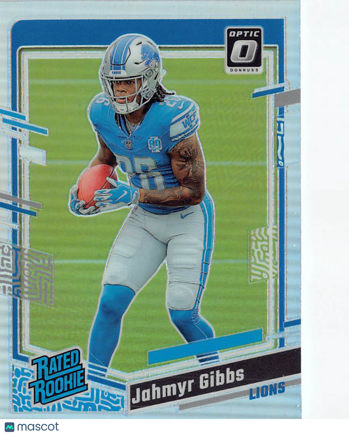 2023 Panini Donruss Optic Football Jahmyr Gibbs Holo Rookie #236 Detroit Lions