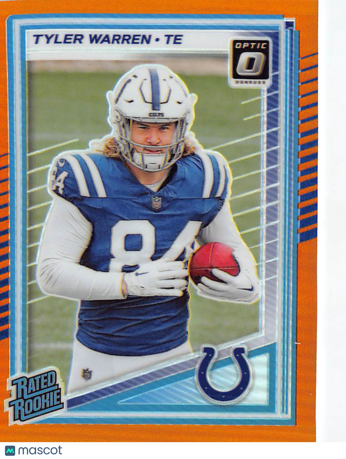 2025 Panini Donruss Optic Tyler Warren Orange /299 Rookie #234 Colts