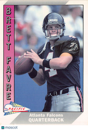 1991 Pacific Brett Favre Rookie #551 Atlanta Falcons