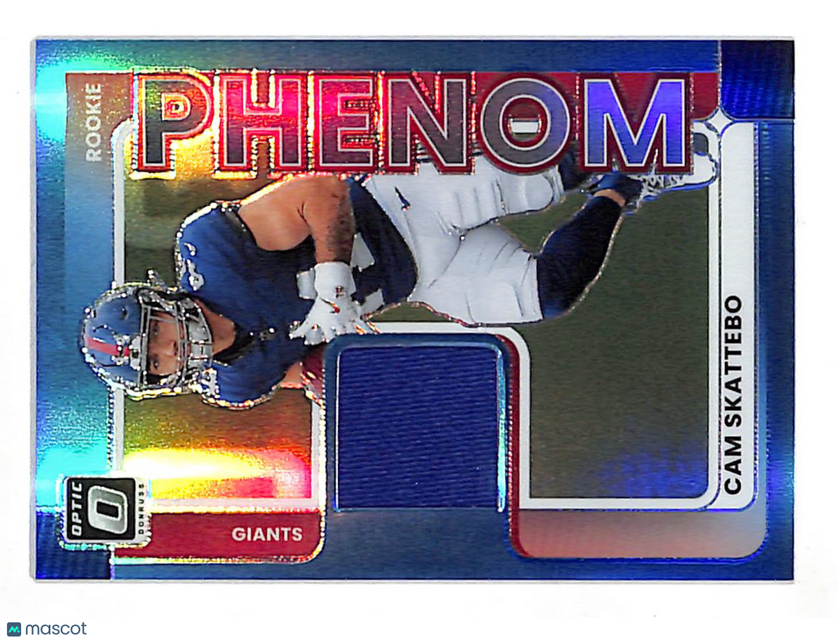 2025 Panini Donruss Optic Cam Skattebo Blue Patch Rookie #RPBH-CSO Giants