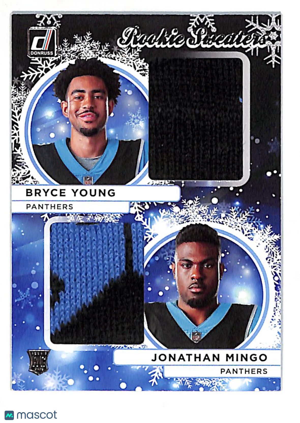 2023 Panini Donruss Bryce Young Jonathan Mingo Rookie Dual Patch #HSD-3 Panthers