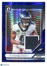 2024 Panini Donruss Optic DeVonta Smith Purple Hyper Memorabilia #DTB-DSH Eagles