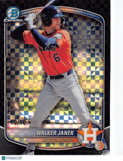2025 Bowman Chrome Walker Janek Black X-Fractor /10 Rookie #BDC-45 Astros