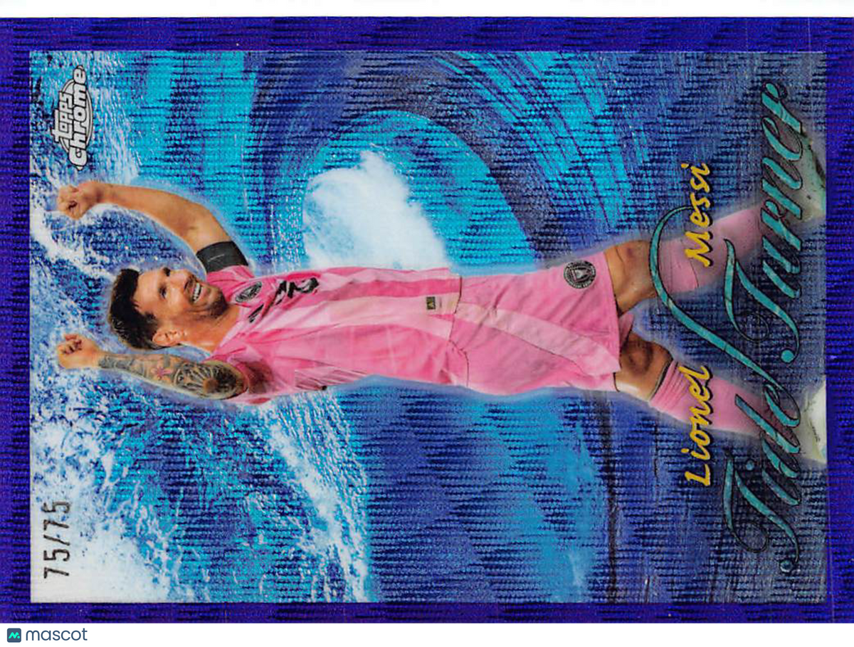 2026 Topps Chrome MLS Lionel Messi Purple Wave /75 #TT-10 Inter Miami CF