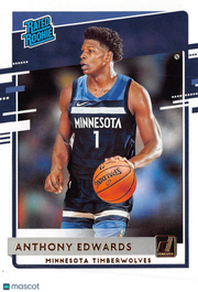2020 Panini Donruss Basketball Anthony Edwards Rated Rookie #201 Minnesota