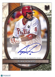 2025 Topps Museum Collection Ryan Howard Autograph /99 #AA-RH Phillies