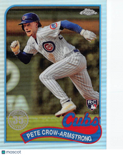 2024 Topps Chrome Pete Crow-Armstrong Refractor Rookie RC #89CB-19 Chicago Cubs
