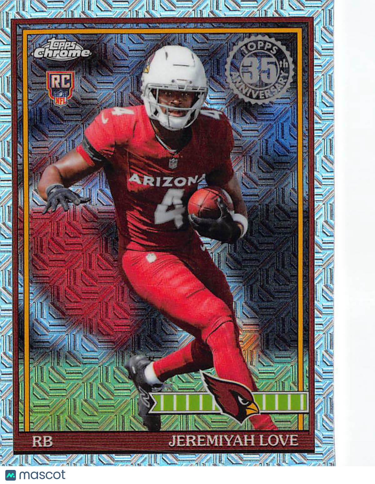 2026 Topps Chrome Jeremiyah Love Mojo Refractor Rookie RC #91TRC-9 Cardinals