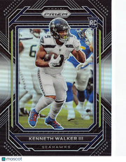 2023 Panini Chronicles Black Kenneth Walker III Refractor Rookie RC #PB-19