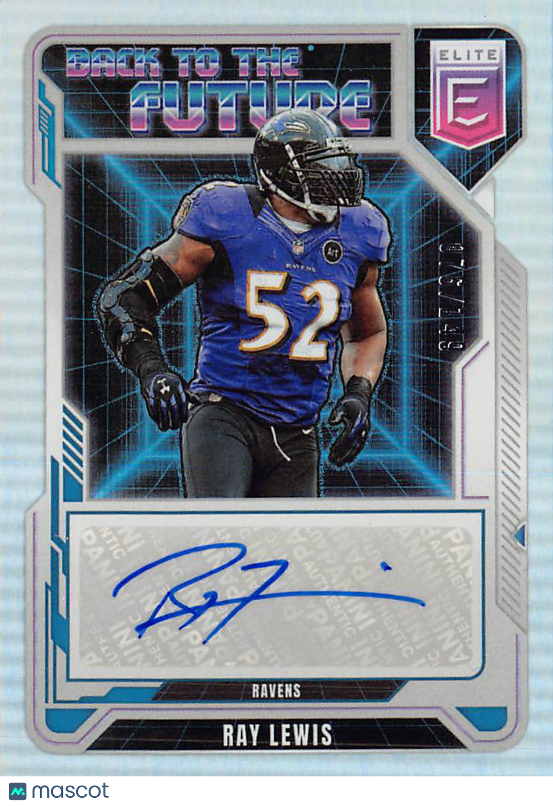 2025 Panini Donruss Elite Ray Lewis Back to The Future Auto /149 #BFS-RLS Ravens