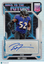 2025 Panini Donruss Elite Ray Lewis Back to The Future Auto /149 #BFS-RLS Ravens